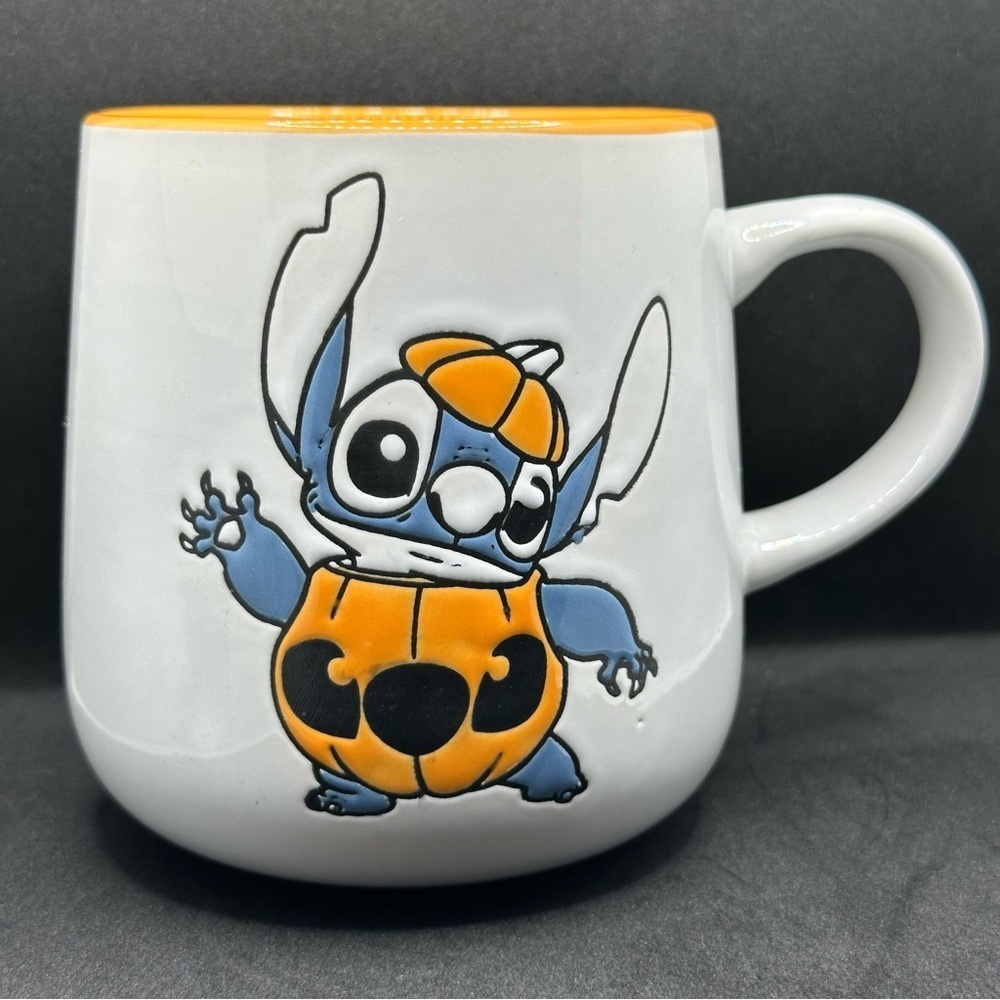 Disney Stitch Pumpkin Halloween Mug Ceramic Coffee Cup